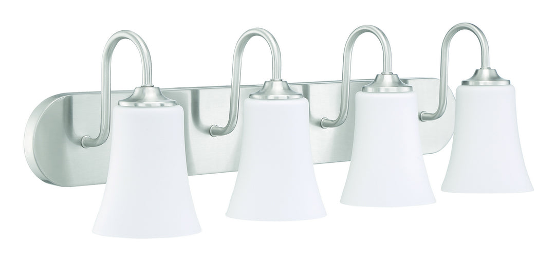 Craftmade Gwyneth 50404-BNK-WG Bath Vanity Light 30 in. wide - Brushed Polished Nickel