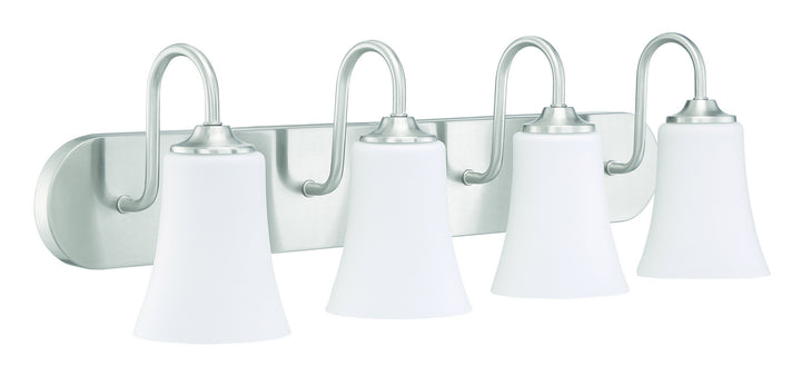 Craftmade Gwyneth 50404-BNK-WG Bath Vanity Light 30 in. wide - Brushed Polished Nickel