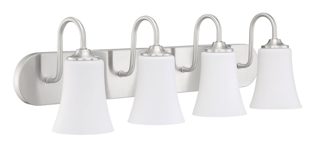 Craftmade Gwyneth 50404-BNK-WG Bath Vanity Light 30 in. wide - Brushed Polished Nickel
