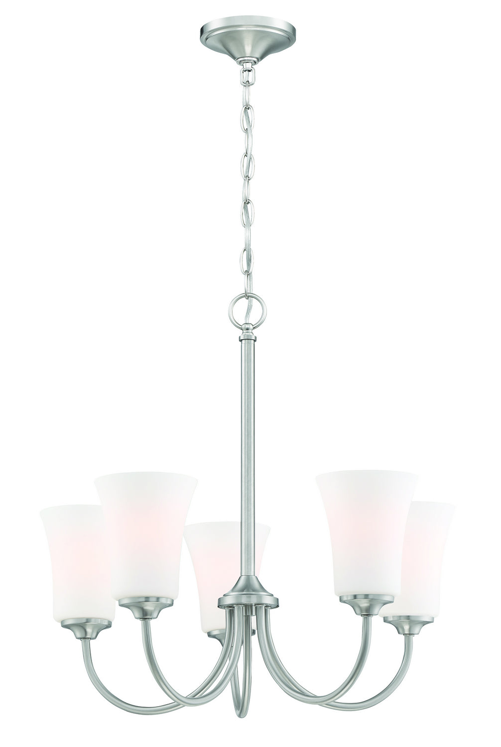 Craftmade Gwyneth 50425-BNK-WG Chandelier Light - Brushed Polished Nickel