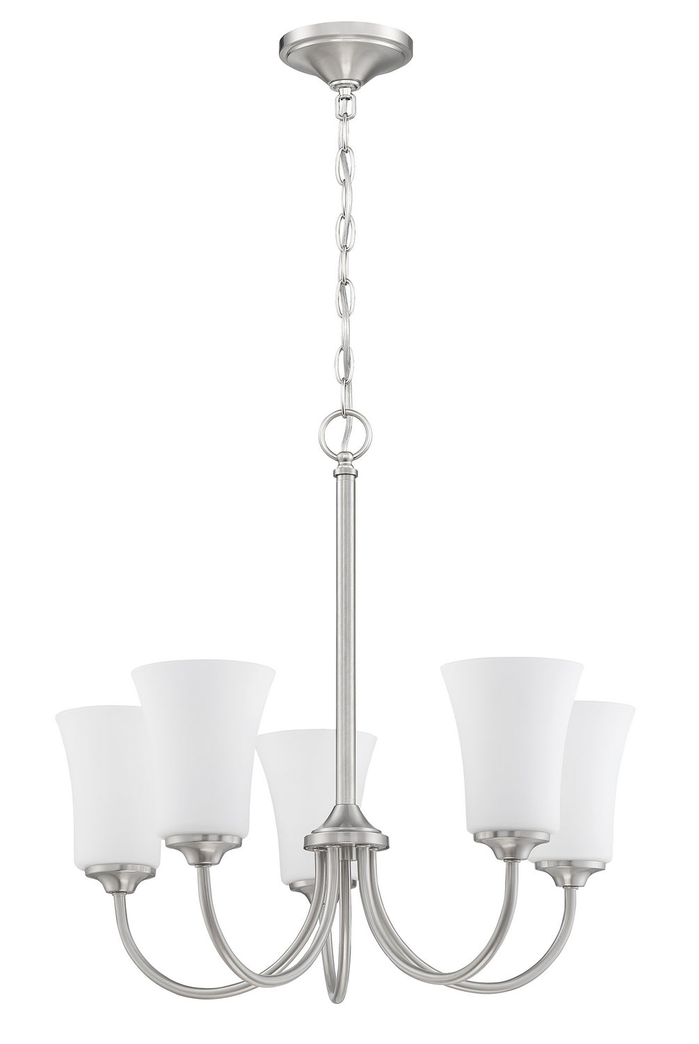 Craftmade Gwyneth 50425-BNK-WG Chandelier Light - Brushed Polished Nickel