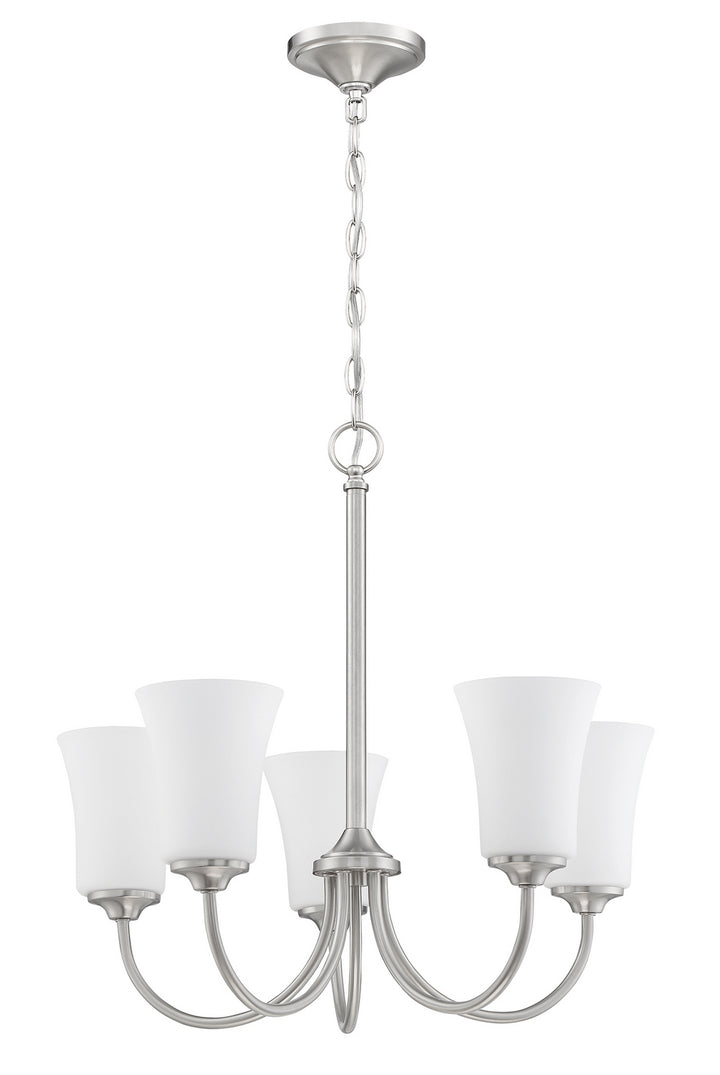 Craftmade Gwyneth 50425-BNK-WG Chandelier Light - Brushed Polished Nickel
