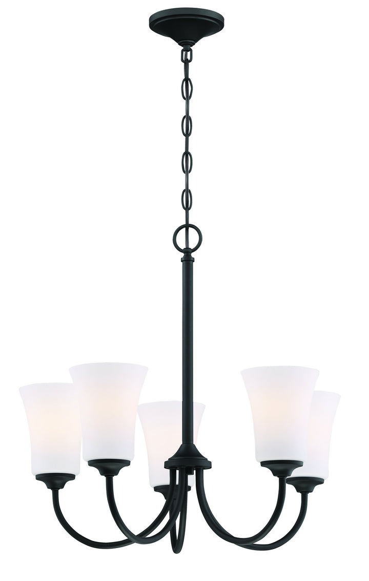 Craftmade Gwyneth 50425-FB-WG Chandelier Light - Flat Black