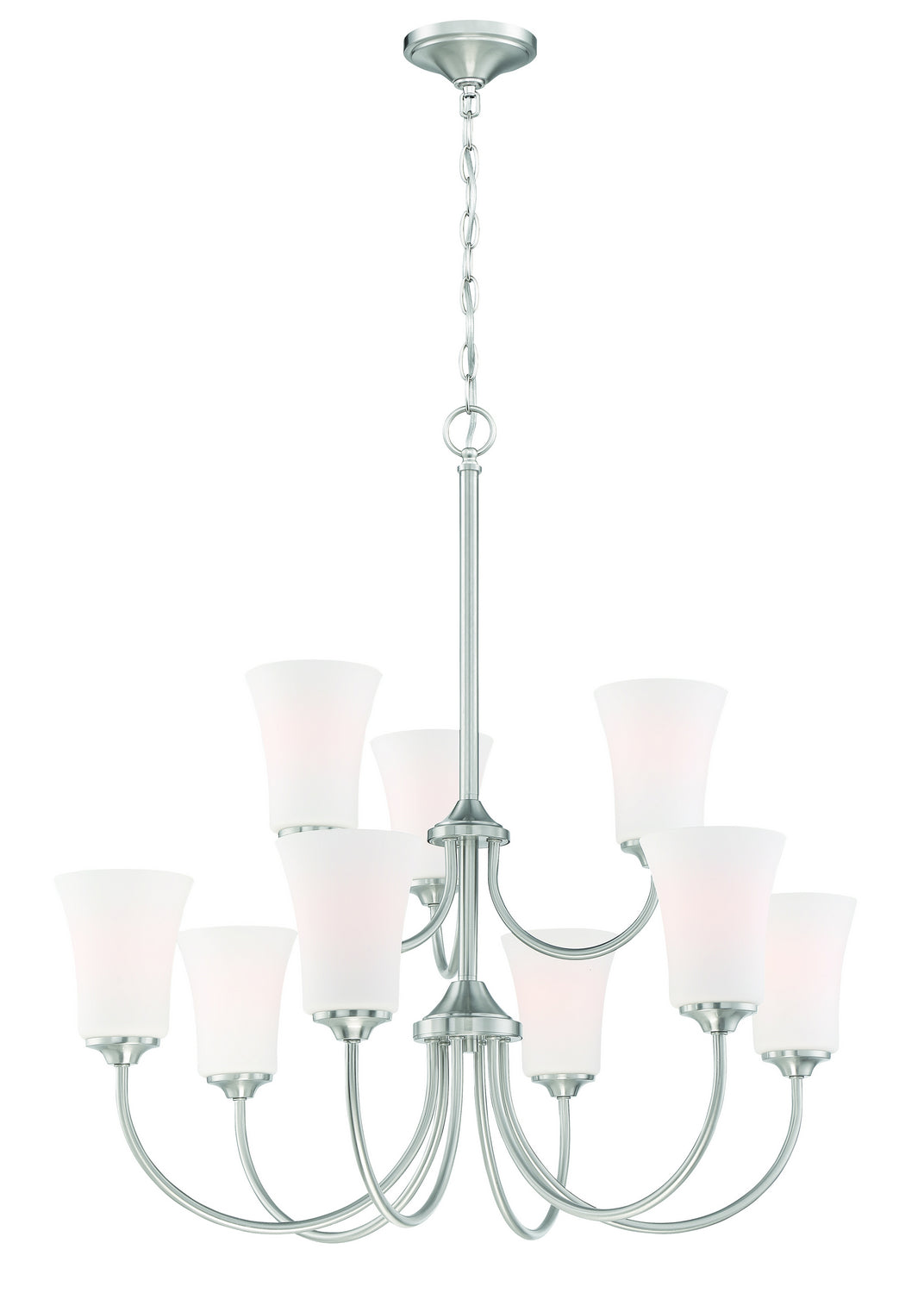 Craftmade Gwyneth 50429-BNK-WG Chandelier Light - Brushed Polished Nickel