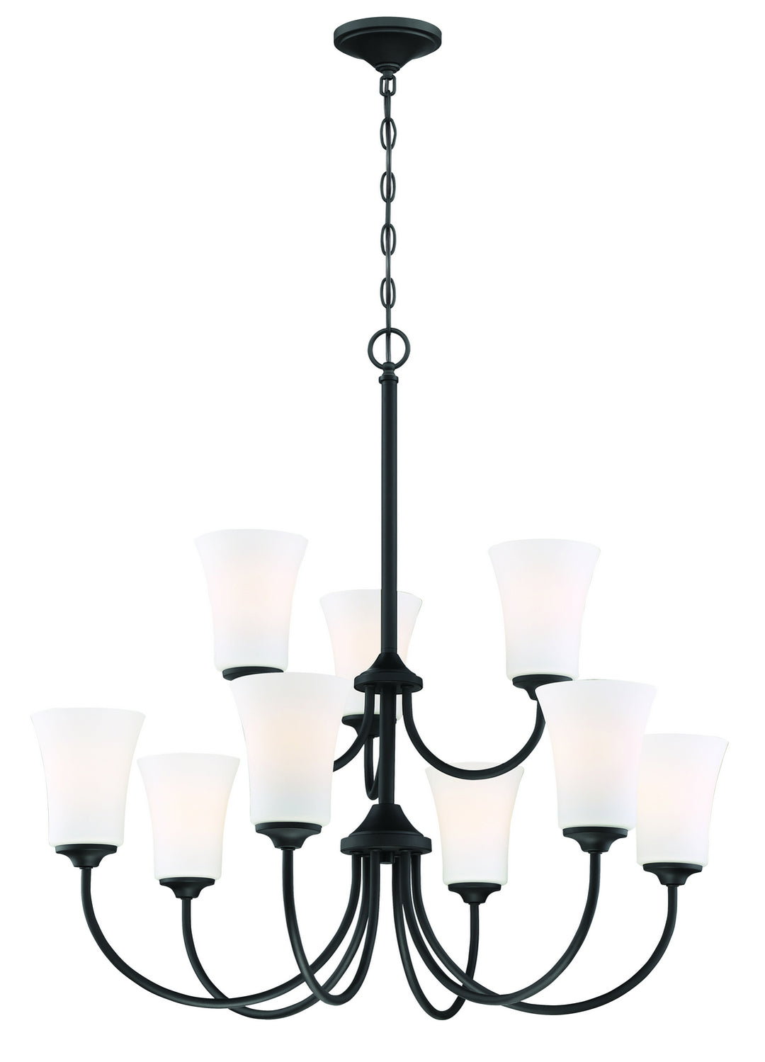 Craftmade Gwyneth 50429-FB-WG Chandelier Light - Flat Black