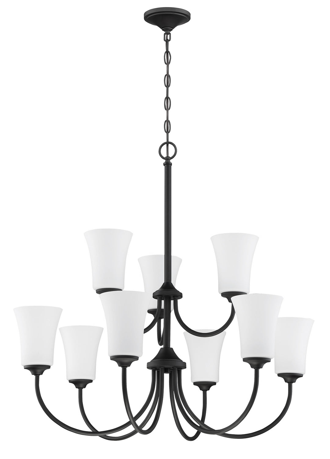 Craftmade Gwyneth 50429-FB-WG Chandelier Light - Flat Black