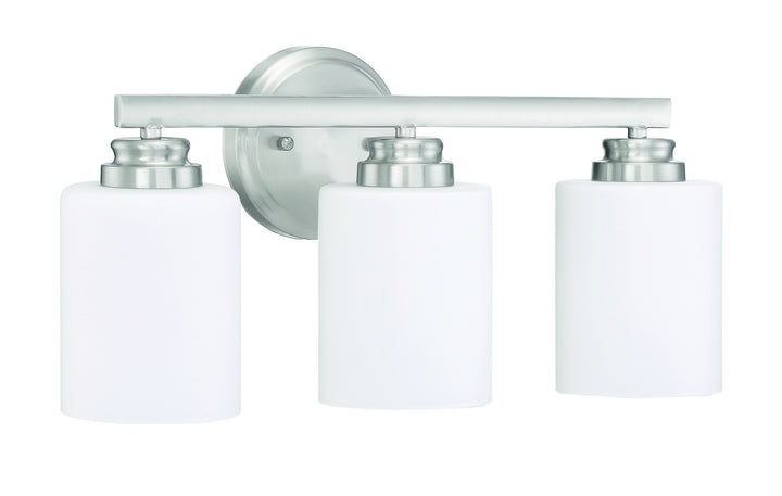 Craftmade Bolden 50503-BNK-WG Bath Vanity Light 18 in. wide - Brushed Polished Nickel