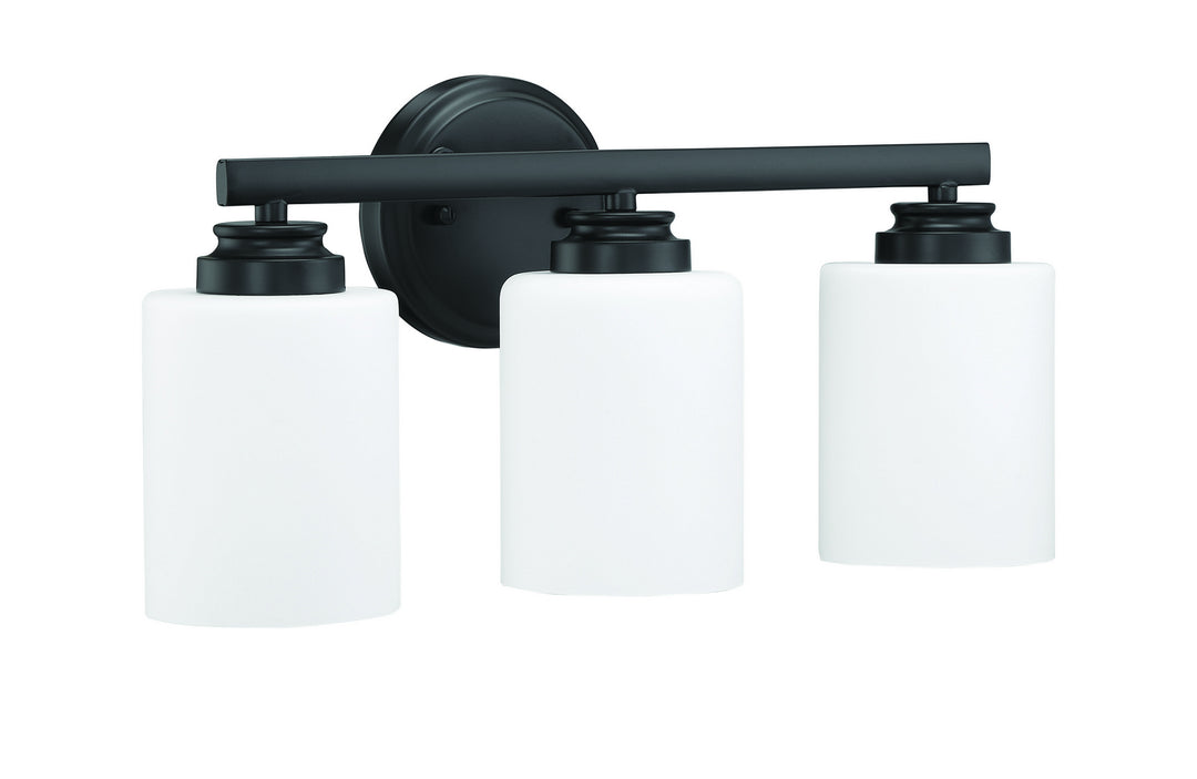 Craftmade Bolden 50503-FB-WG Bath Vanity Light 18 in. wide - Flat Black