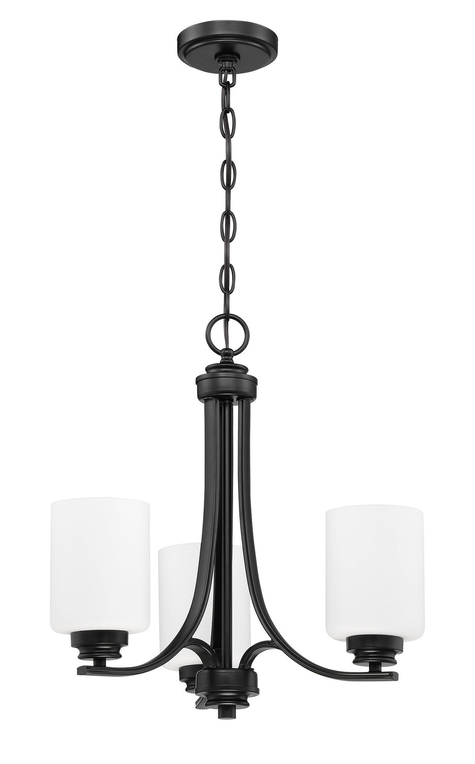 Craftmade Bolden 50523-FB-WG Chandelier Light - Flat Black