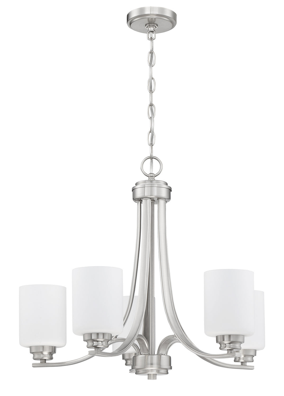 Craftmade Bolden 50525-BNK-WG Chandelier Light - Brushed Polished Nickel