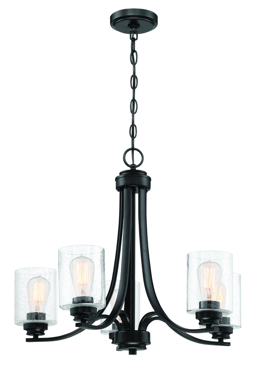 Craftmade Bolden 50525-FB Chandelier Light - Flat Black