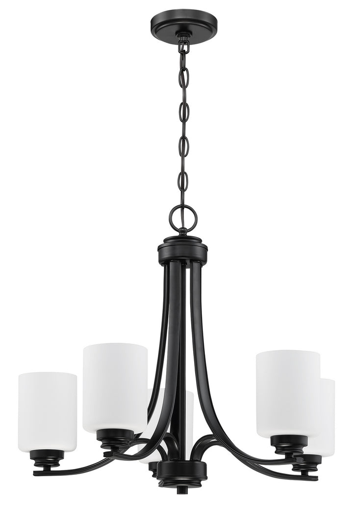 Craftmade Bolden 50525-FB-WG Chandelier Light - Flat Black