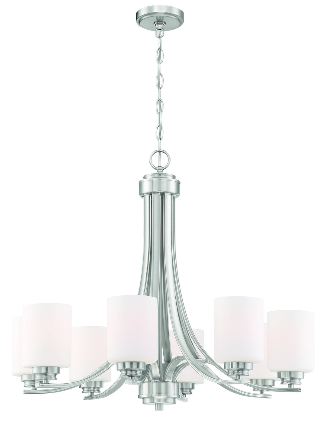 Craftmade Bolden 50528-BNK-WG Chandelier Light - Brushed Polished Nickel