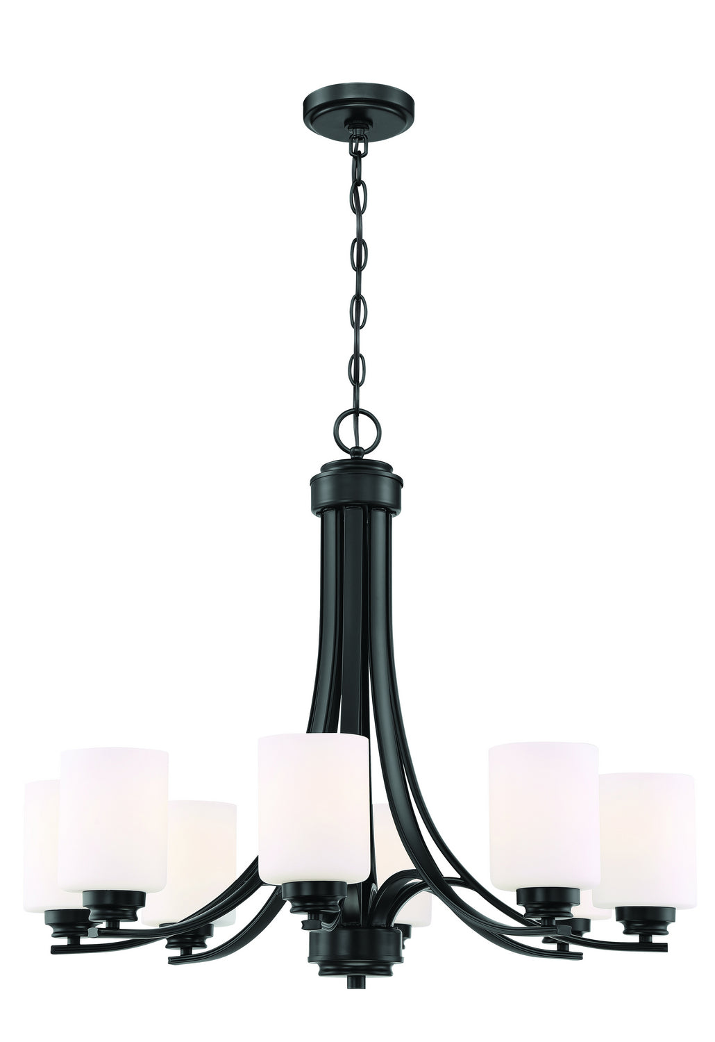 Craftmade Bolden 50528-FB-WG Chandelier Light - Flat Black