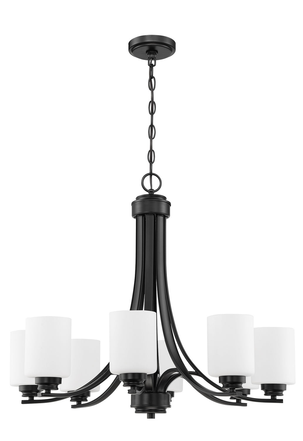 Craftmade Bolden 50528-FB-WG Chandelier Light - Flat Black