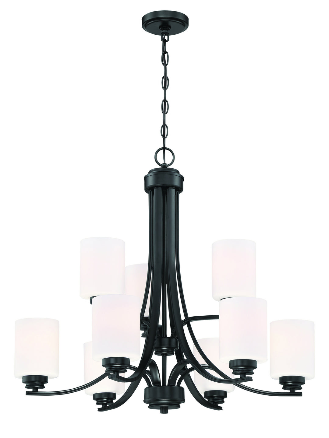 Craftmade Bolden 50529-FB-WG Chandelier Light - Flat Black