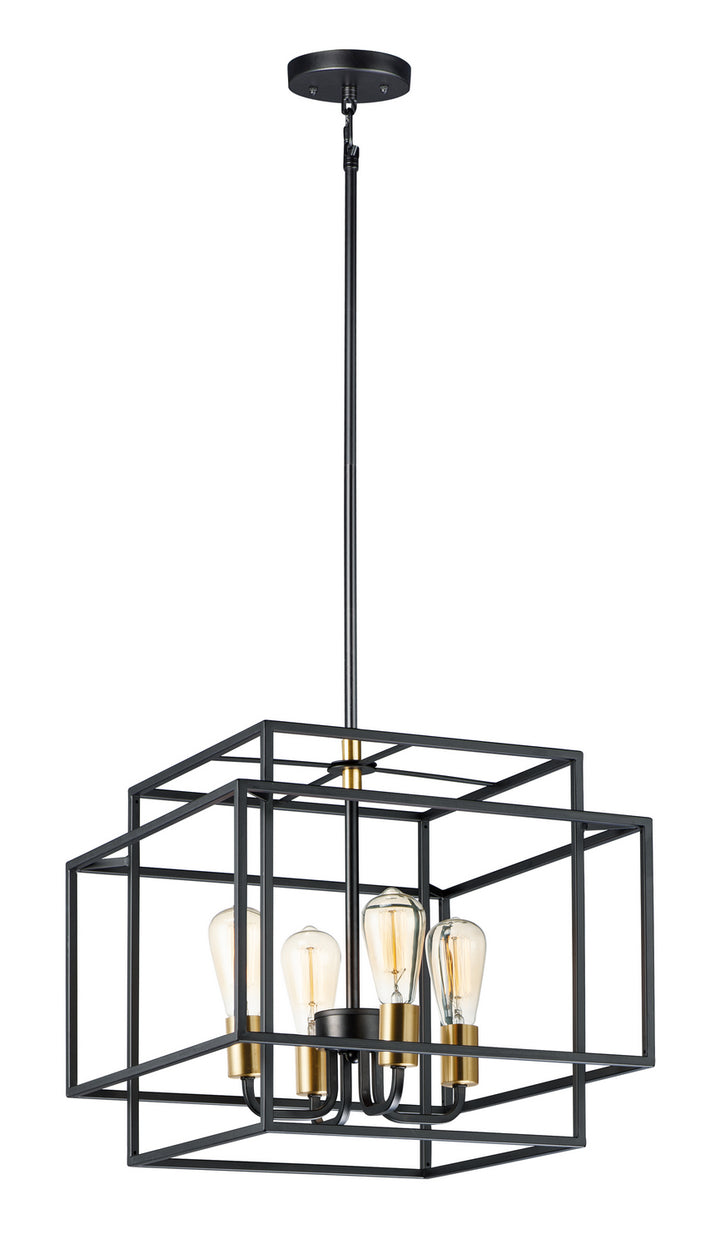 Maxim Liner 10247BKSBR Pendant Light - Black / Satin Brass