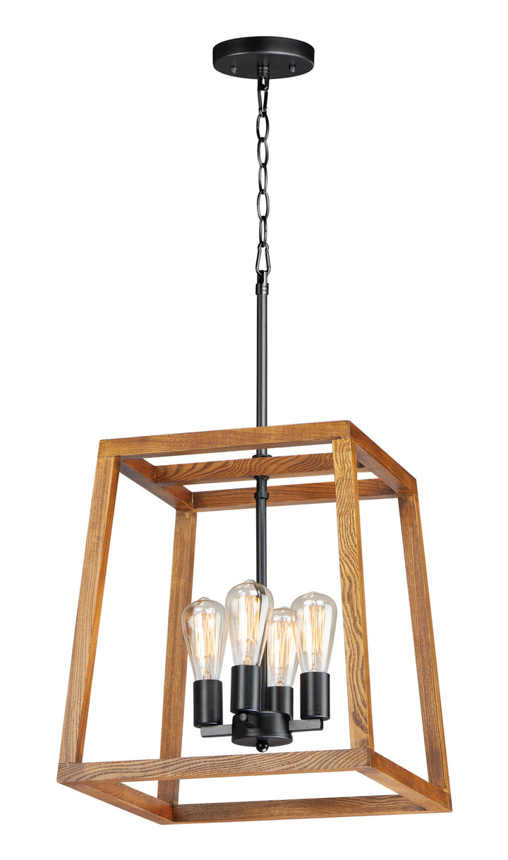 Maxim Black Forest 10306BKASB Pendant Light - Black / Ashbury