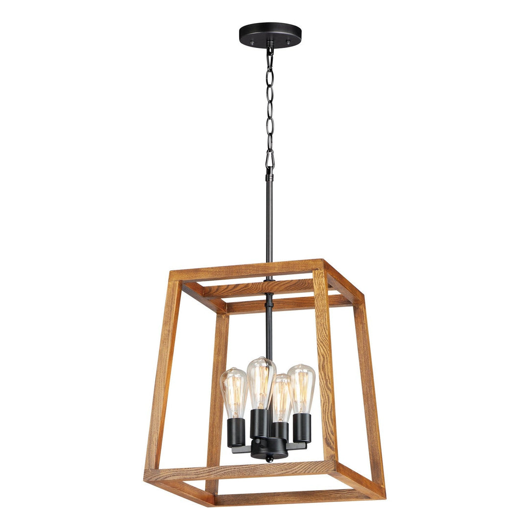 Maxim Black Forest 10306BKASB Pendant Light - Black / Ashbury