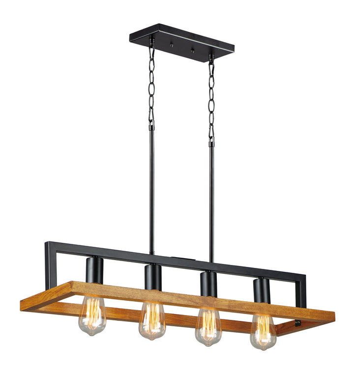 Maxim Black Forest 10307BKASB Pendant Light - Black / Ashbury