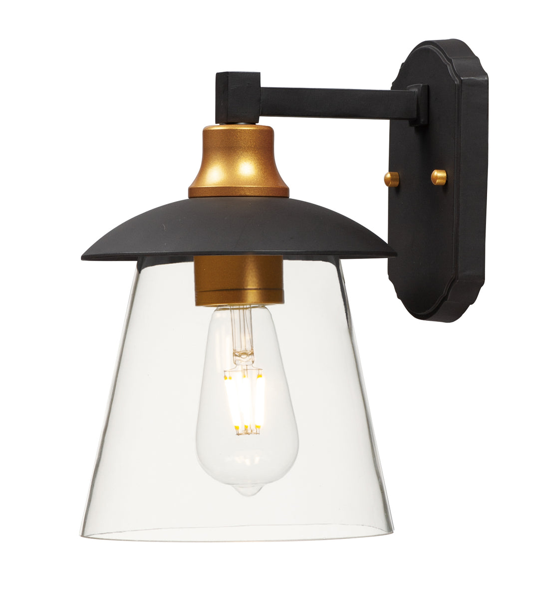 Maxim Lighting 10315CLBZGLD  Crib Outdoor Bronze / Gold