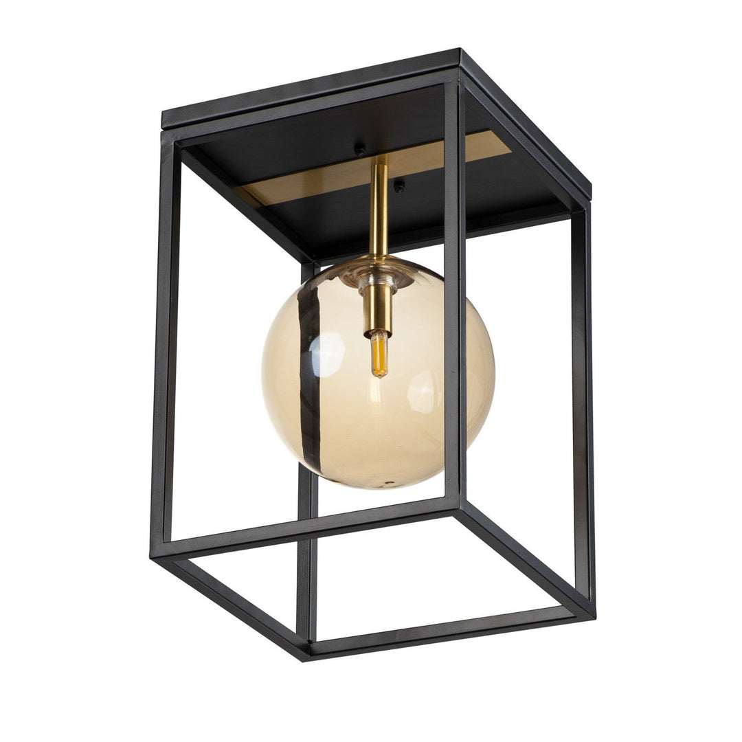 Maxim Fluid 11360CMPBKSBR Ceiling Light - Black / Satin Brass