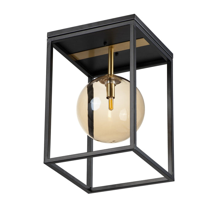 Maxim Fluid 11360CMPBKSBR Ceiling Light - Black / Satin Brass