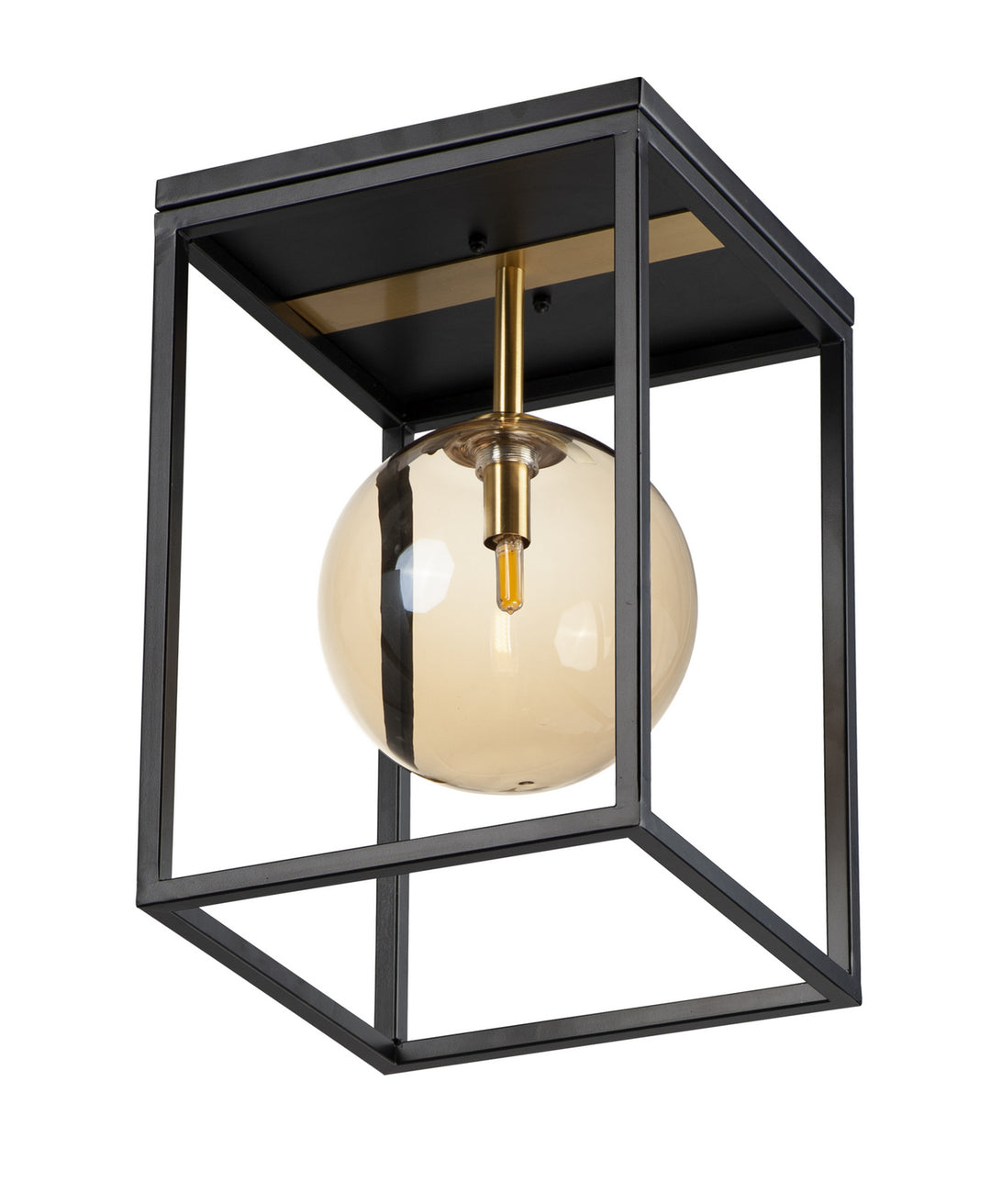 Maxim Fluid 11360CMPBKSBR Ceiling Light - Black / Satin Brass