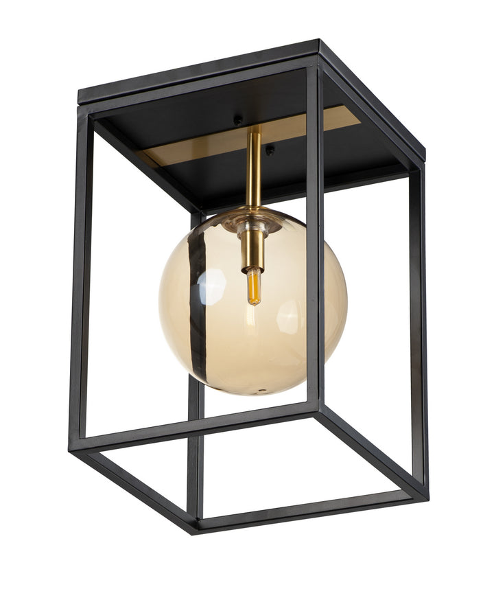 Maxim Fluid 11360CMPBKSBR Ceiling Light - Black / Satin Brass