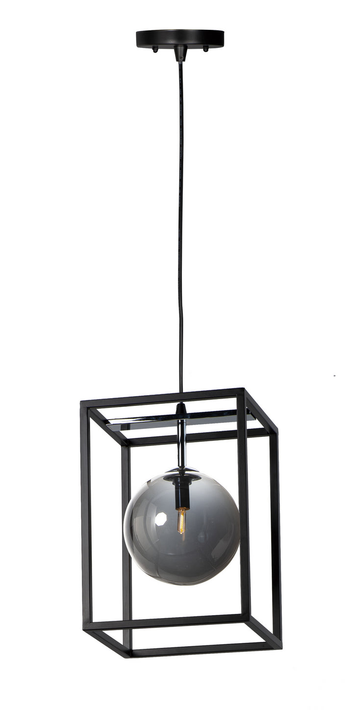 Maxim Fluid 11361MSKBKPC Pendant Light - Black / Polished Chrome