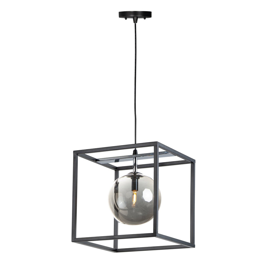 Maxim Fluid 11364MSKBKPC Pendant Light - Black / Polished Chrome