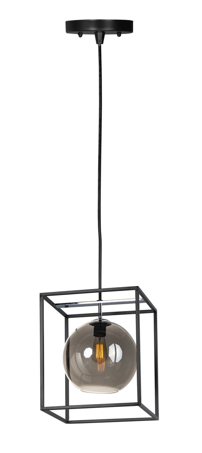 Maxim Fluid 11367MSKBKPC Pendant Light - Black / Polished Chrome