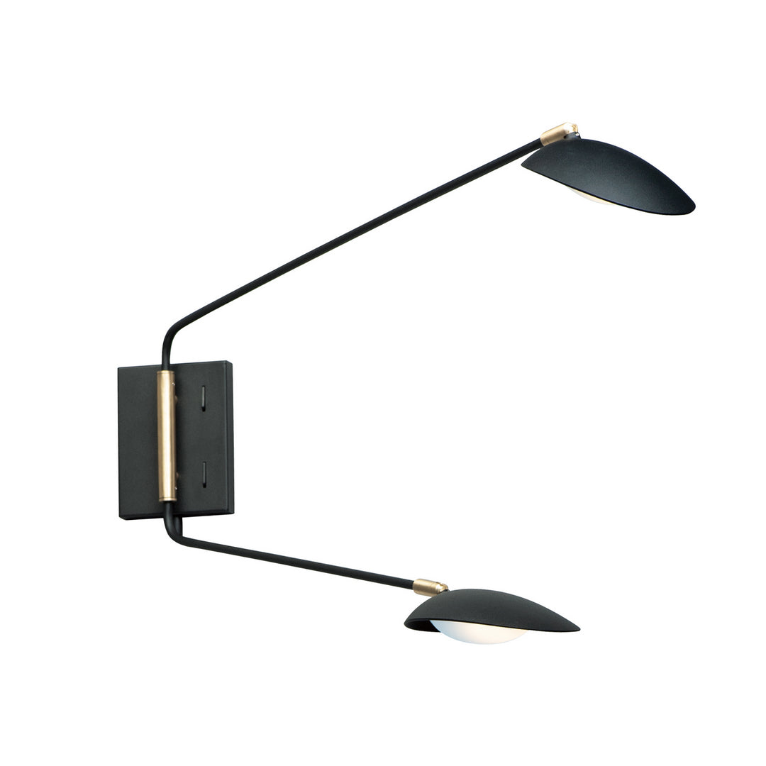 Maxim Lighting 21692BKSBR Modern Scan Lamp Black / Satin Brass