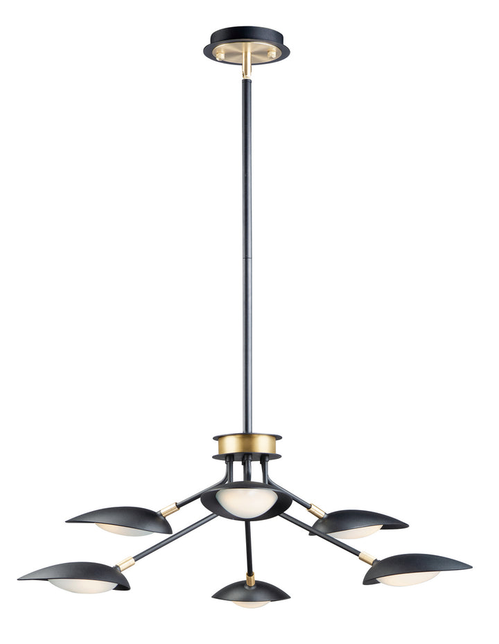 Maxim Scan 21696BKSBR Pendant Light - Black / Satin Brass