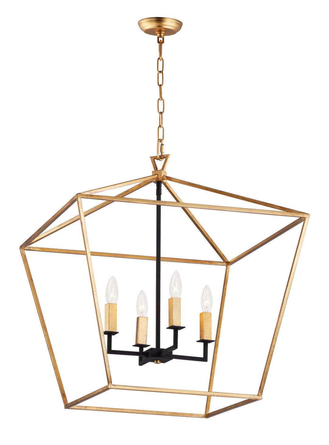 Maxim Abode 25155GLTXB Pendant Light - Gold Leaf / Textured Black