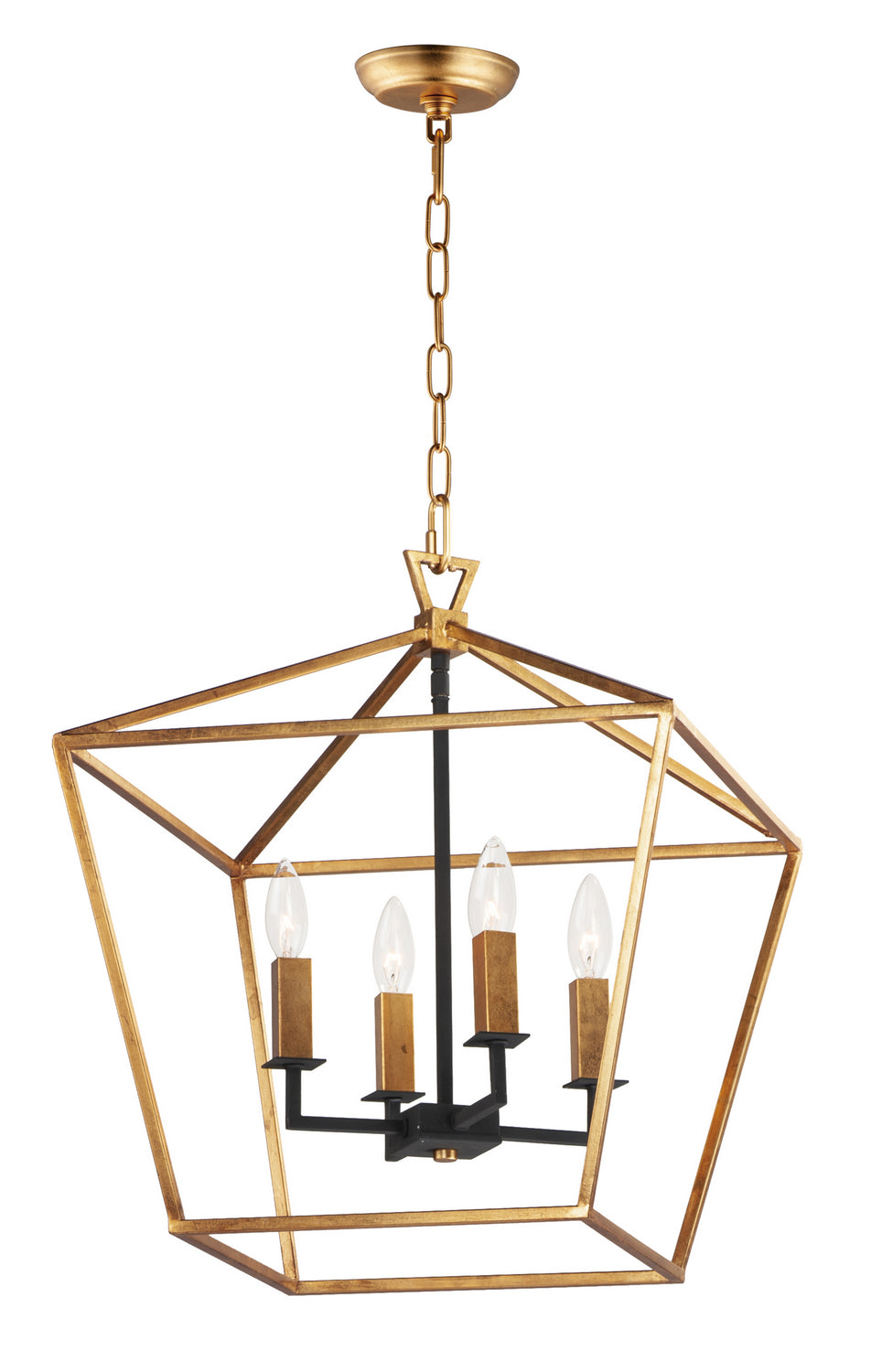 Maxim Abode 25156GLTXB Pendant Light - Gold Leaf / Textured Black