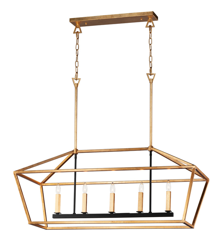 Maxim Abode 25157GLTXB Pendant Light - Gold Leaf / Textured Black