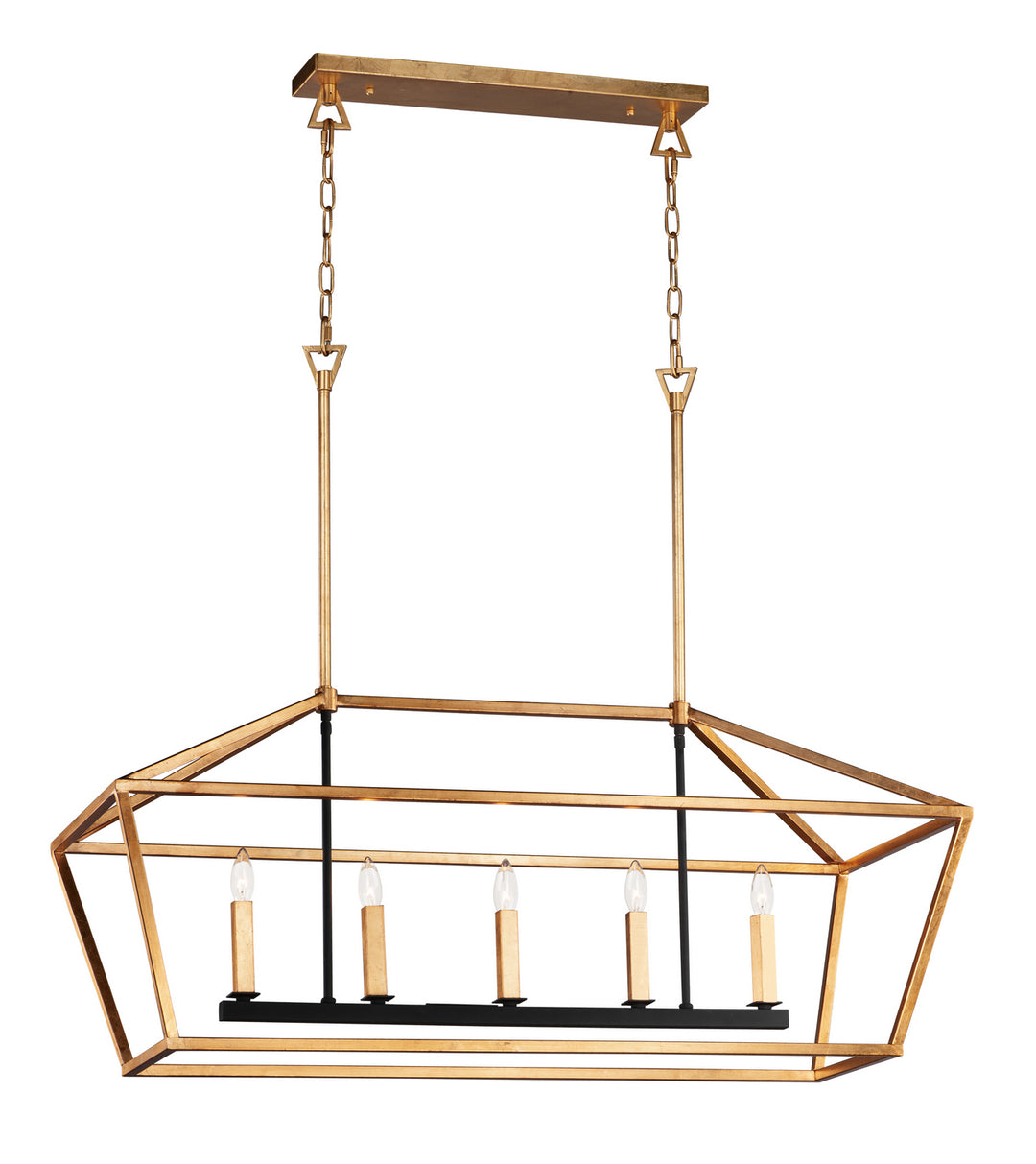 Maxim Abode 25157GLTXB Pendant Light - Gold Leaf / Textured Black