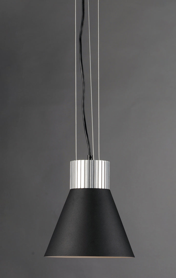 Maxim Storehouse 25230SABK Pendant Light - Satin Aluminum / Black