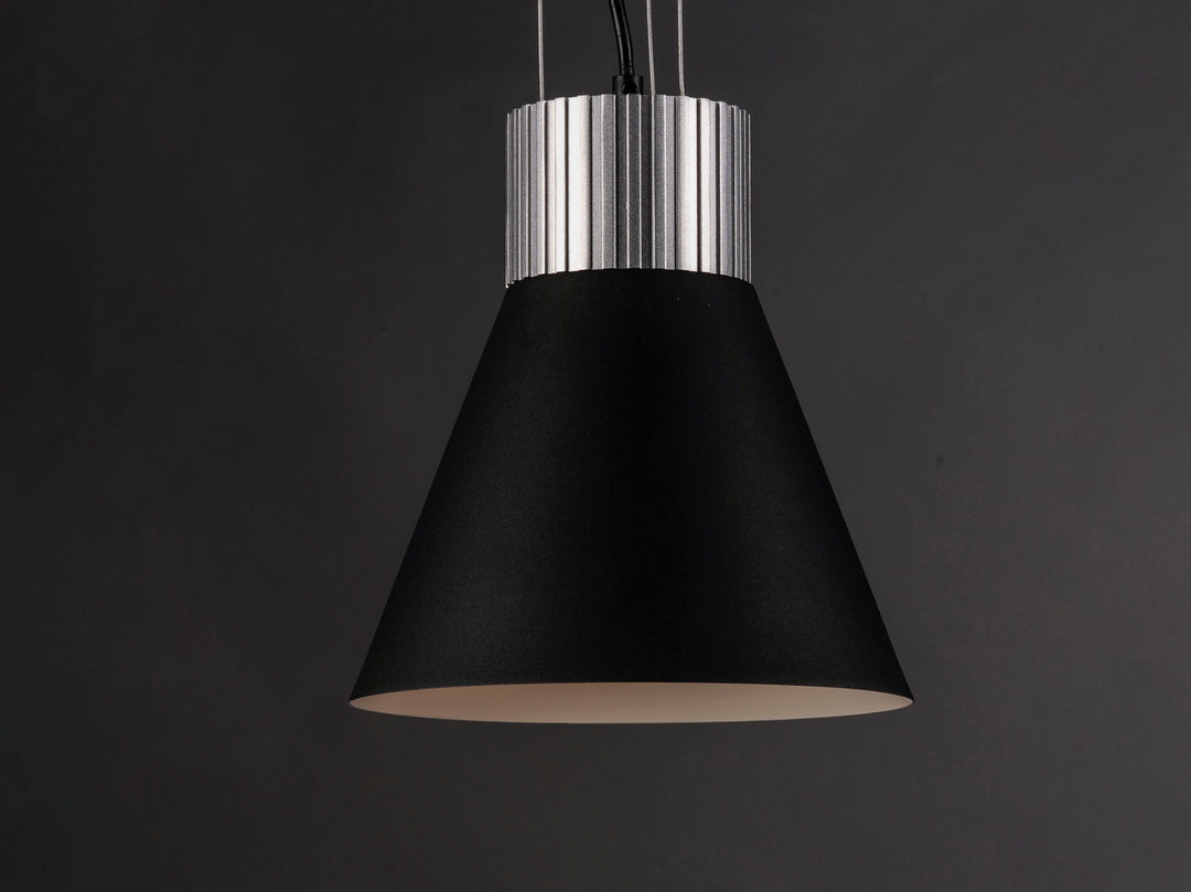 Maxim Storehouse 25230SABK Pendant Light - Satin Aluminum / Black