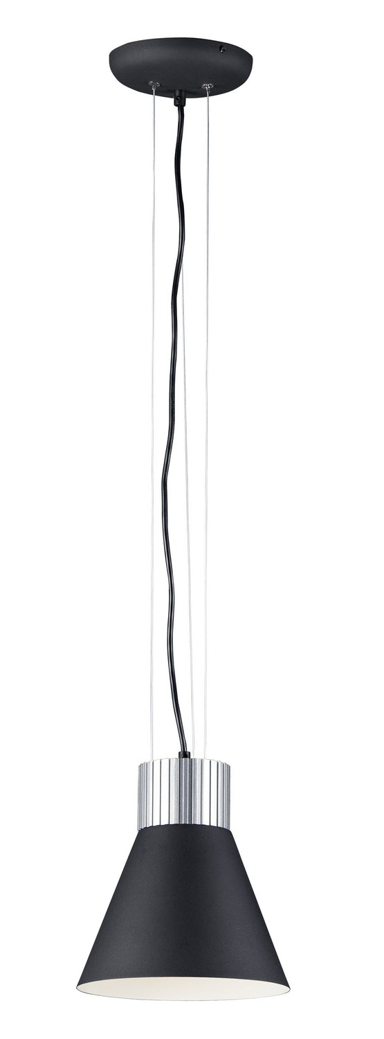 Maxim Storehouse 25230SABK Pendant Light - Satin Aluminum / Black
