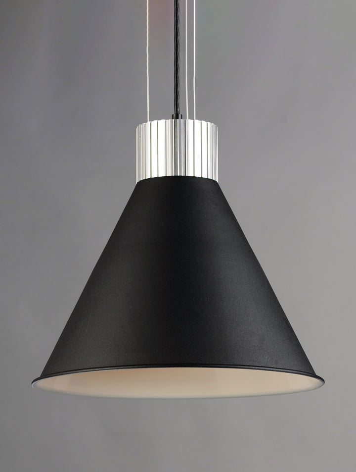 Maxim Storehouse 25232SABK Pendant Light - Satin Aluminum / Black