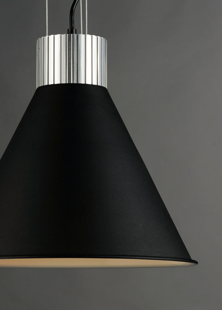 Maxim Storehouse 25232SABK Pendant Light - Satin Aluminum / Black