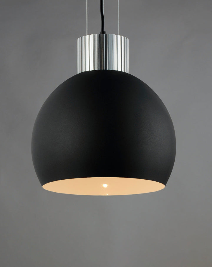 Maxim Storehouse 25238SABK Pendant Light - Satin Aluminum / Black