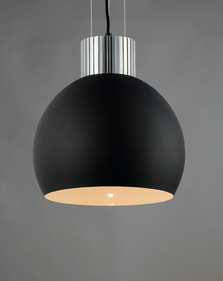 Maxim Storehouse 25238SABK Pendant Light - Satin Aluminum / Black