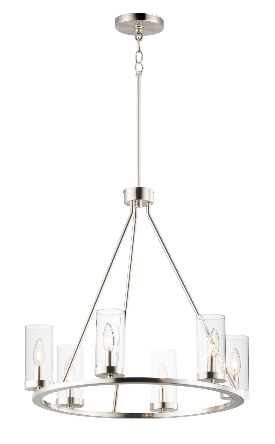 Maxim Sentinel 25255CLSN Chandelier Light - Satin Nickel