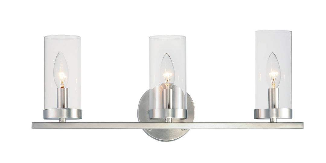Maxim Sentinel 25257CLSN Bath Vanity Light 22 in. wide - Satin Nickel