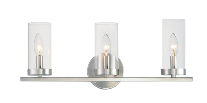 Maxim Sentinel 25257CLSN Bath Vanity Light 22 in. wide - Satin Nickel