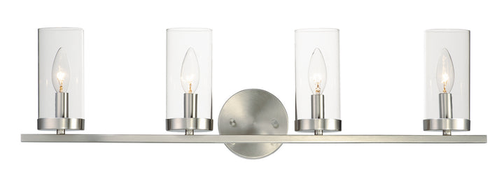 Maxim Sentinel 25258CLSN Bath Vanity Light 30 in. wide - Satin Nickel