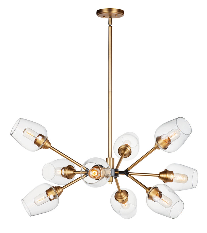 Maxim Savvy 26345CLABBK Chandelier Light - Antique Brass / Black